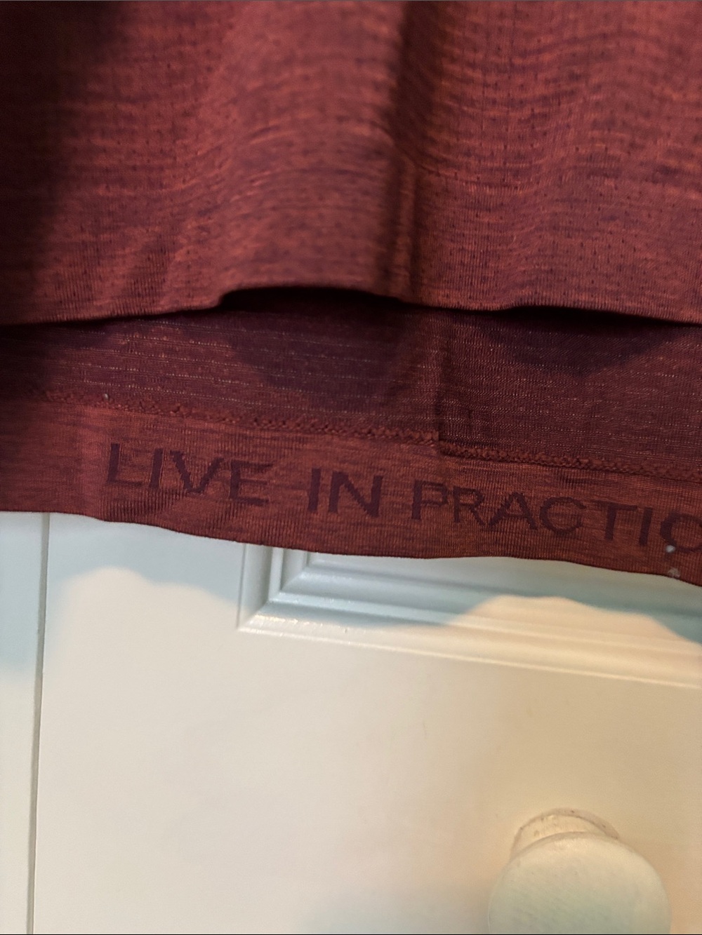 Champion Long-Sleeve Crew Tops - Maroon & Light Gray - Picture 6 of 6
